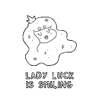 DungeonDelves smile space hair stars Sticker