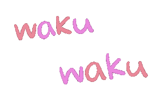 Excited Wakuwaku Sticker
