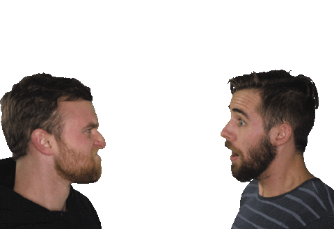 angry fight Sticker by Andrew Deitsch Podcast