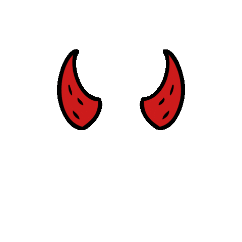 Devil Horns Sticker by SAINTWULF