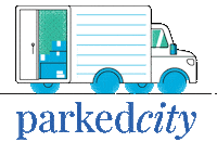 parkedcity food truck dining food truck Sticker