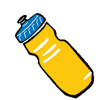 Water Bottle Illustration Sticker
