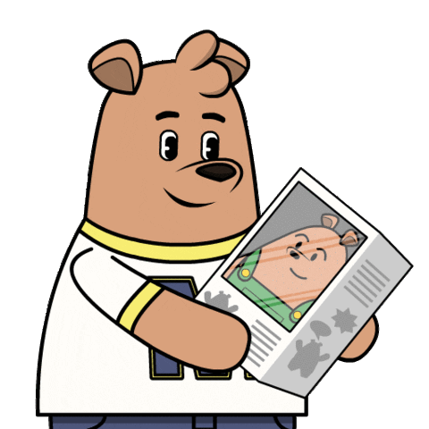 Happy Well Done Sticker by Meme World of Max Bear
