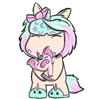 Mina Einhorn Sticker by glitzerimkopf