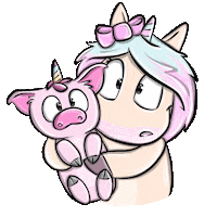 Mina Einhorn Sticker by glitzerimkopf
