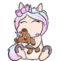 Mina Einhorn Sticker by glitzerimkopf