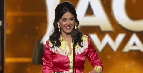 Katy Perry Point GIF by Academy of Country Music Awards