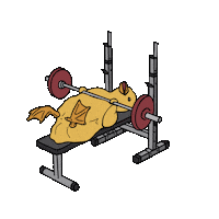 Gym Benching Sticker by kraftklaus