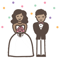 Wedding Sticker by Polka Dot Bride