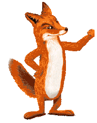 Fox Orange Sticker by Fläminger Jagd