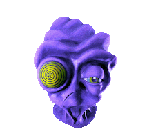 ShadowsLifeOfficial scary monster mask alien Sticker