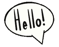 Greetings Hello Sticker