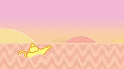genie lamp love GIF by Molang.Official