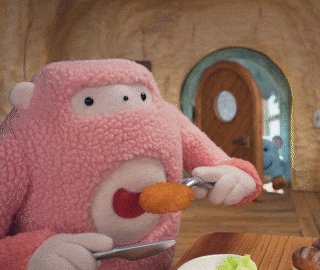 Friends Eat GIF by dwarf studios