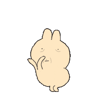 babazip crap baba dancingrabbit officerabbit Sticker