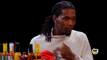 Offset Hot Wings GIF by First We Feast: Hot Ones