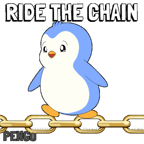 Chain Reaction Ride Sticker by Pudgy Memez