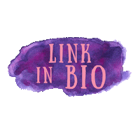 SweetArtStudio purple dark link bio Sticker