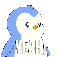Lets Go Yes Sticker by Pudgy Penguins