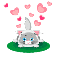 Flying Hearts Love Sticker