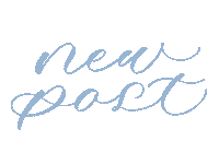 New Post Calligraphy Sticker