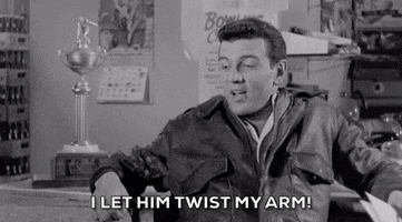 stakeout on dope street twist my arm GIF by Warner Archive