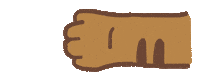 Cat Hand Sticker