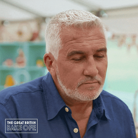 Surprise Think GIF by The Great British Bake Off