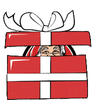 santaswonderland christmas santa present santaswonderland Sticker