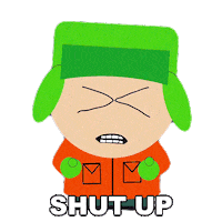 Kyle Broflovski Shut Up Sticker by South Park