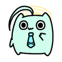 Cat Disappear Sticker by circlecan
