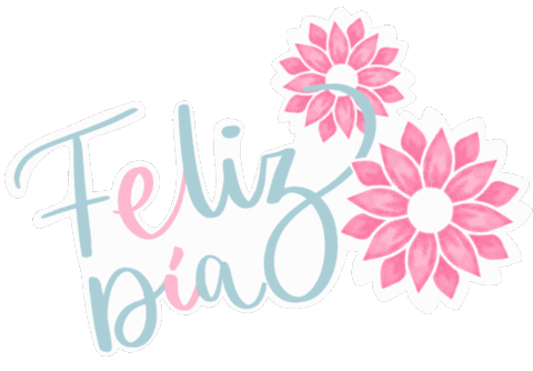 Lettering Flores Sticker