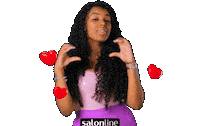 Heart Cacheada Sticker by Salon Line