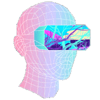 CreativeVR future head virtual vr Sticker