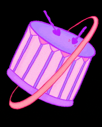 moonlitdoodl hula hoop percussion happy music purple aesthetic GIF