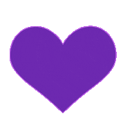 aleksandrabrash love heart purpleheart purplekittyart Sticker