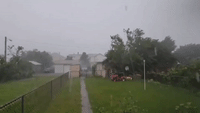 Heavy Rain and Strong Winds Hit Keyser, West Virginia