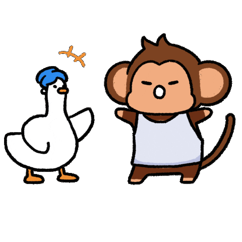 Fight Shouting Sticker by Chimpers
