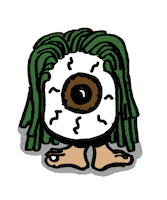 eye judge Sticker by Mary Rose Lytle