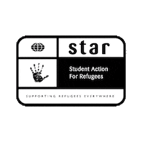 StudentActionforRefugees star student bath charity Sticker