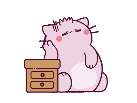 Cat No Sticker by Pembe