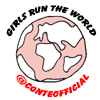 girl Sticker by Conte