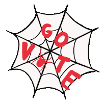 Vote Now Trick Or Treat Sticker by #GoVote