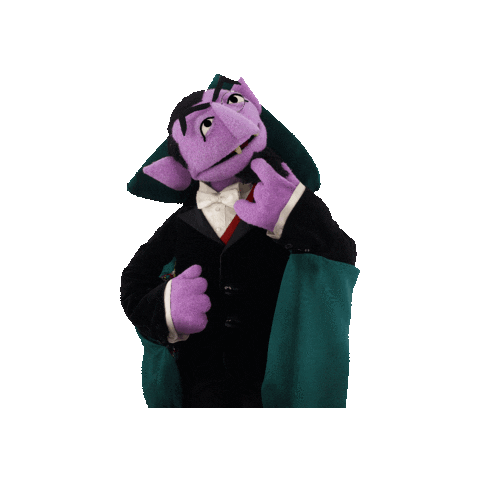 The Count Sticker by Sesame Street the Musical