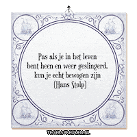 Troost Reflectie Sticker by Tegelspreuken.nl