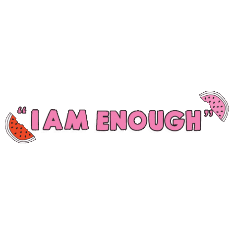 MallowsBeauty mental health positivity body positivity i am enough Sticker