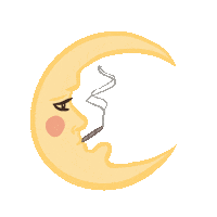 Night Smoking Sticker