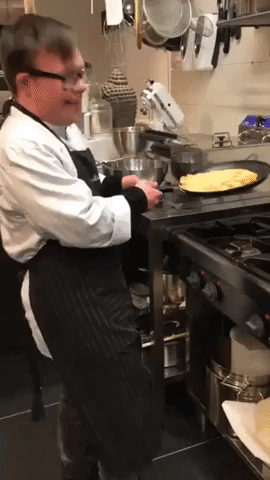 Chef With Down Syndrome Lands Pancake Flip