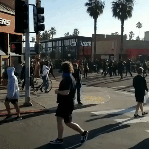 Protest Groups and Police Violently Square Off in San Diego