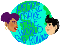 Earth Sticker by Devon Blow